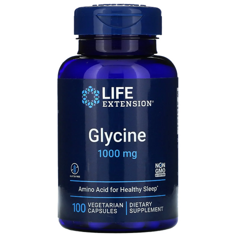 Life Extension Glycin 1000 mg Гліцин 100 Capsules