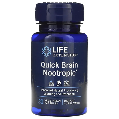 Life Extension Quick Brain Nootropic Ноотроп для мозку 30 Veg Caps