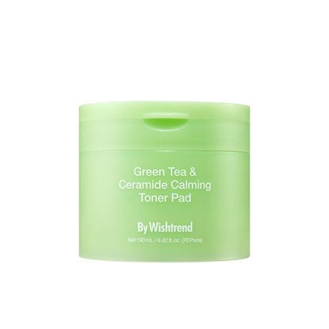 By Wishtrend Green Tea & Ceramide Calming Toner Pad Заспокійливі охолоджуючі тонер-пади 70 шт