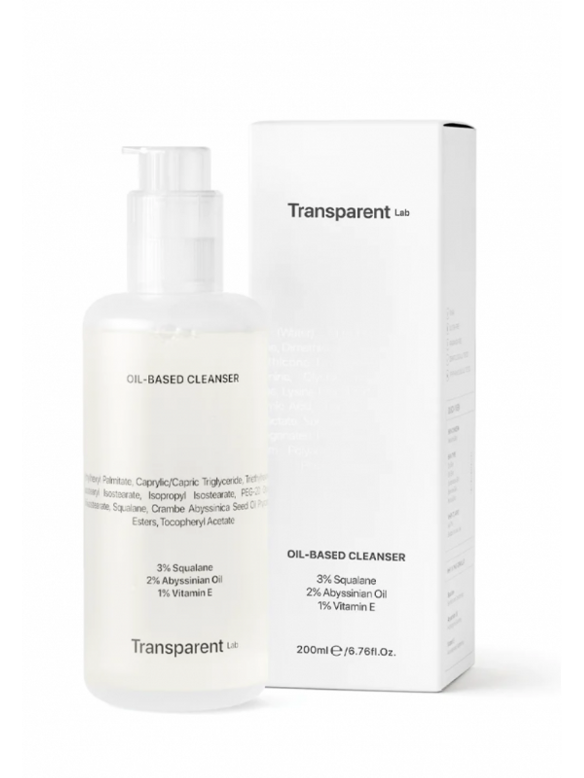 Transparent Lab Oil Based Cleanser
