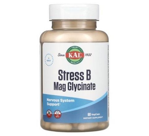 KAL Stress B Mag Glycinate Магній гліцинат і вітаміни групи В проти стресу 60 шт