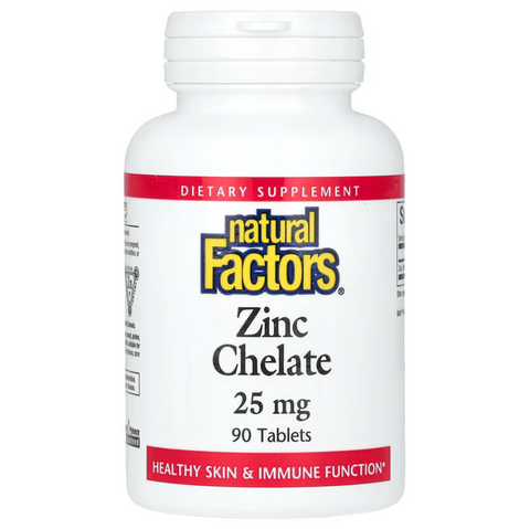 Natural Factors Zinc Chelate 25 mg Хелат цинку 90 Tablets