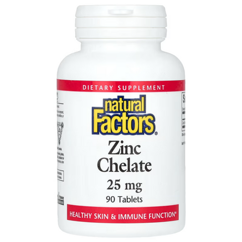 Natural Factors Zinc Chelate 25 mg Хелат цинку 90 Tablets
