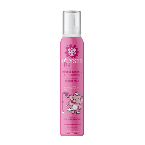 O'LYSEE Whipped Shower Foam Strawberry & Raspberry Дитяча крем-пінка для купання 3 в 1 250 ml