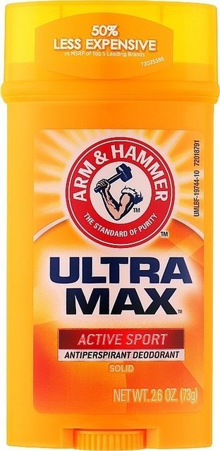 Arm & Hammer UltraMax Tвердий дезодорант-антиперспірант для чоловіків &laquo;Active Sport&raquo; 73 g