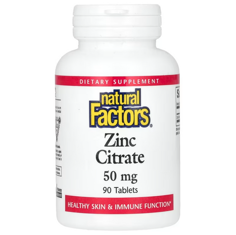 Natural Factors Zinc Citrate Цитрат цинку 50 мг 90 Tablets