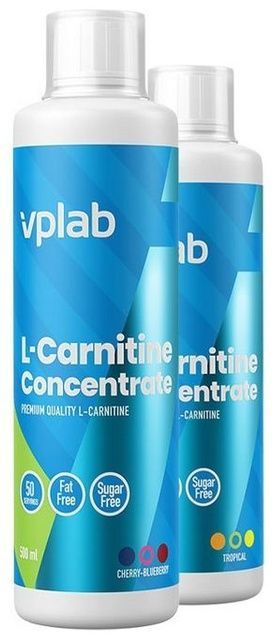 VPLab L-Carnitine Concentrate Cherry Blueberry Л-карнітин Чорниця 500 ml