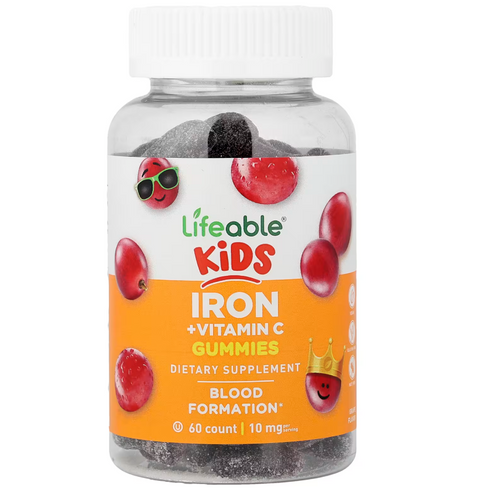 Lifeable Kids Iron + Vitamin C Залізо з вітаміном С 60 gummy