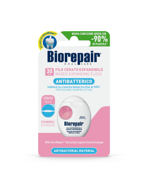 Biorepair Розширююча зубна нитка-флос &laquo;Захист ясен&raquo; з гідроксиапатитом і гіалуроновою кислотою 30 m