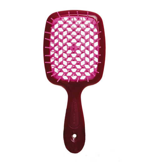 Janeke Superbrush The Original Italian Щітка для волосся Бургунді/Рожевий