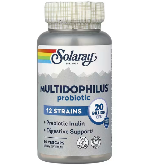 Solaray Multidophilus 20 Billion CFU Пробіотик 50 vegcaps