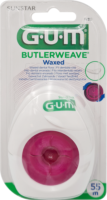GUM Butler Weave Dental Floss Зубна нитка 55 м