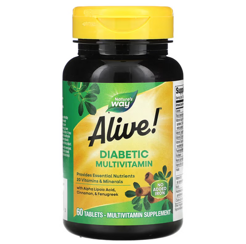 Nature's Way Alive! Diabetic Multivitamin Мультивітаміни для діабетиків 60 tabs