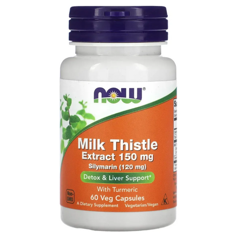 Now Foods Milk Thistle Extract with Turmeric 150 mg Екстракт розторопші з куркумою 60 caps