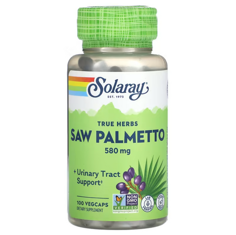 Solaray True Herbs Saw Palmetto 580 mg Ягоди сереної 100 VegCaps