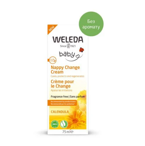 Weleda Baby Calendula Change Cream Дитячий крем під підгузок з календулою без аромату 75 ml