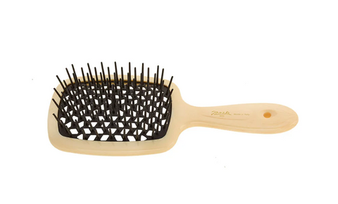 Janeke Superbrush The Original Italian Щітка для волосся Пастельно-жовтий/Білий