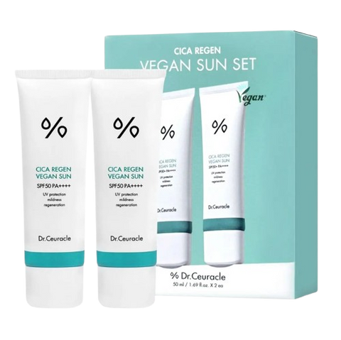 Dr.Ceuracle Cica Regen Vegan Sun Set DUO Набір сонцезахисних веганських кремів