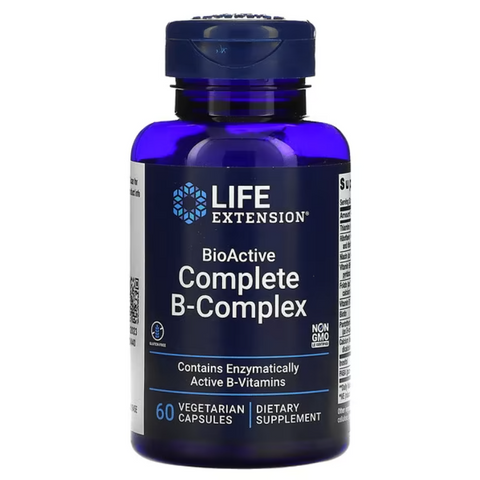 Life Extension BioActive Complete B-Complex Б-комплекс вітамінів 60 vegan capsules