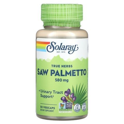 Solaray True Herbs Saw Palmetto 580 mg Ягоди сереної 50 VegCaps