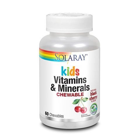 Solaray Сhildren's Chewable Vitamin and Minerals Natural Black Cherry Flavor 60 шт