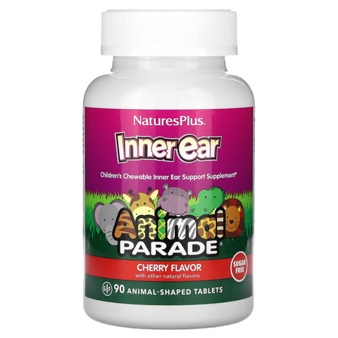 Nature's Plus Inner Ear Support Chewable Жувальні таблетки для підтримки внутрішнього вуха 90 шт