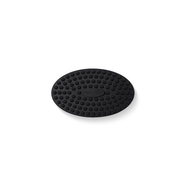 MON MOU SOFT BODY BRUSH BLACK Силіконова чорна щіточка для тіла