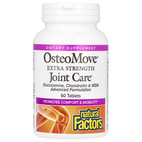 Natural Factors OsteoMove Extra Strength Joint Care Підтримка здоров'я суглобів 60 Tablets