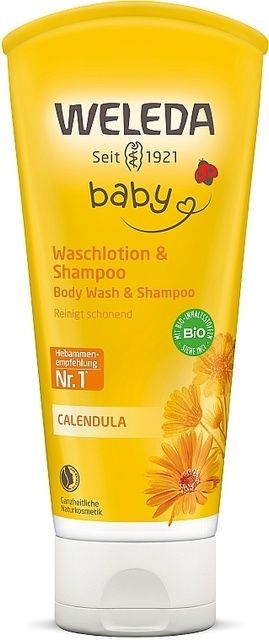 Weleda Calendula Waschlotion & Shampoo Шампунь-гель для волосся та тіла 200 ml