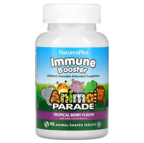Nature's Plus Kids Immune Booster Natural Tropical Berry Flavor Укріплення імунітету 90 Animals