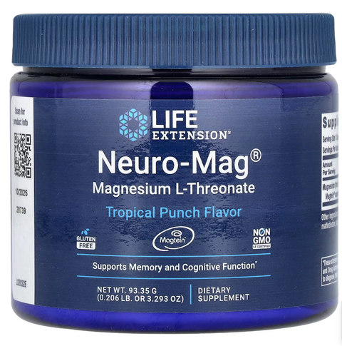 Life Extension Neuro-Mag 144 mg Powder Магній L-треонат 93 g