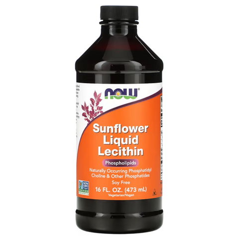 Now Foods Sunflower Liquid Lecithin Рідкий лецитин із соняшника 473 ml