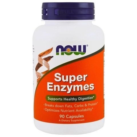 Now Foods Super Enzymes Ферменти для травлення 90 capsules
