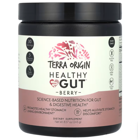 Terra Origin Healthy Gut Berry Підтримка кишечника смак ягід 243 g