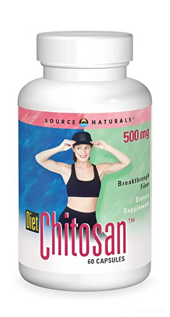 Source Naturals Diet Chitosan 500 mg Хітозан для схуднення 60 Capsules