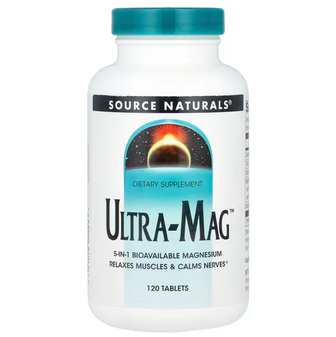 Source Naturals Ultra-Mag Високоефективний комплекс з магнієм 120 tablets