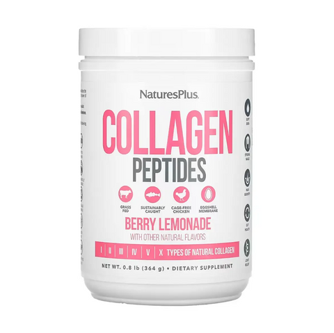 NaturesPlus Collagen Peptides Пептиди колагену ягідний лимонад 364 g