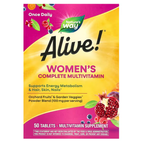 Nature's Way Alive! Women's Energy Комплексні мультивітаміни для жінок 50 tabs