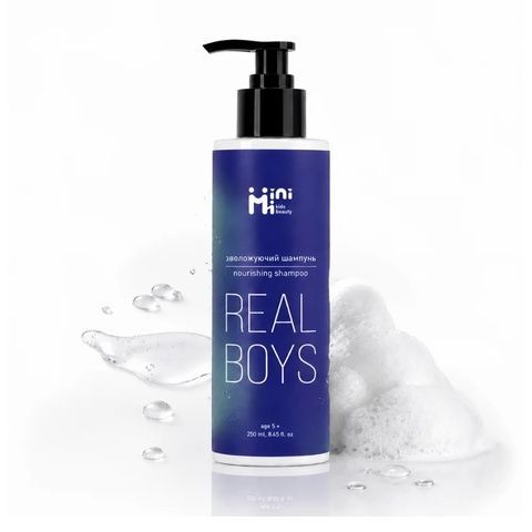 MiniMi REAL BOYS Зволожувальний шампунь для хлопчиків 250 ml