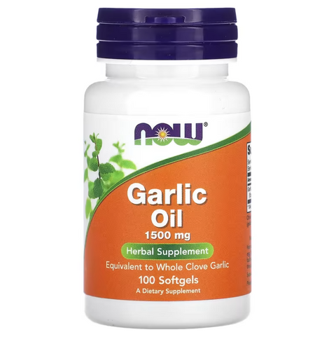 Now Foods Garlic Oil 1500 mg Часникова олія 1500 мг 100 gel capsules