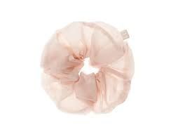 MON MOU SILK VOLUME SCRUNCHIE NUDE Супероб'ємна нюдова шовкова резинка