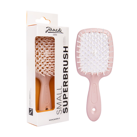 Janeke Superbrush The Original Italian Small Щітка для волосся мала Пудровий/Білий