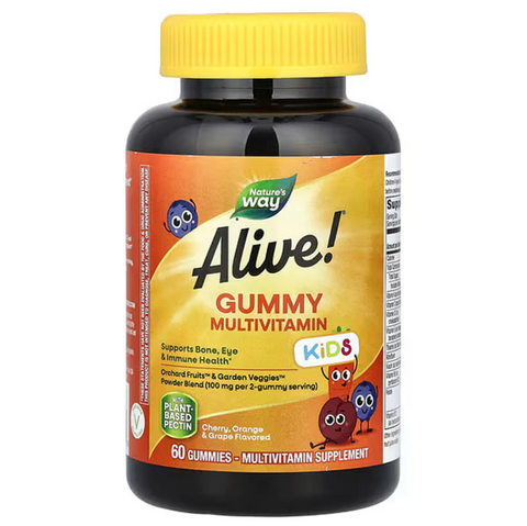 Nature's Way, Alive! Kids Multivitamin Gummy Мультивітаміни для дітей 60 шт
