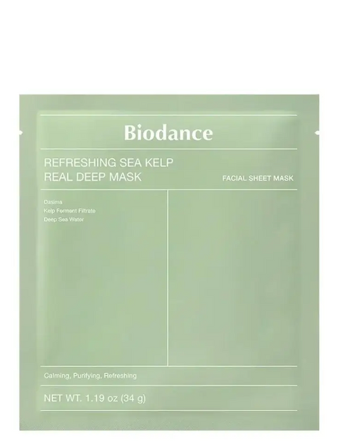 Biodance Refreshing Sea Kelp Real Deep Mask Освіжаюча гідрогелева маска з морськими водоростями 34 g