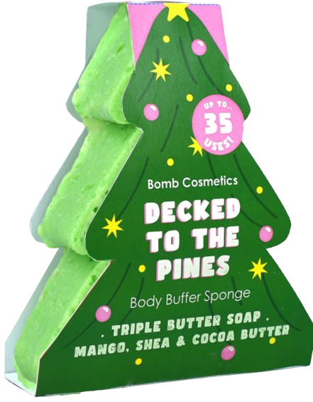 Bomb Cosmetics Decked to the Pines Body Buffer Мильна губка
