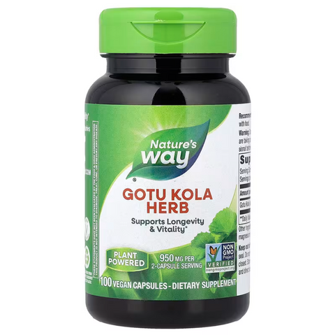 Nature's Way Gotu Kola Готу Кола 475 mg 100 Vegetarian Capsules
