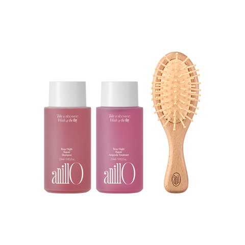 ANILLO Rosy Night Hair and Brush Set Набір для волосся