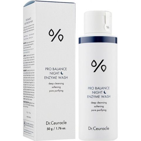 Dr.Ceuracle Pro-Balance Night Enzyme Wash Вечірня ензимна пудра з пробіотиками 50 g