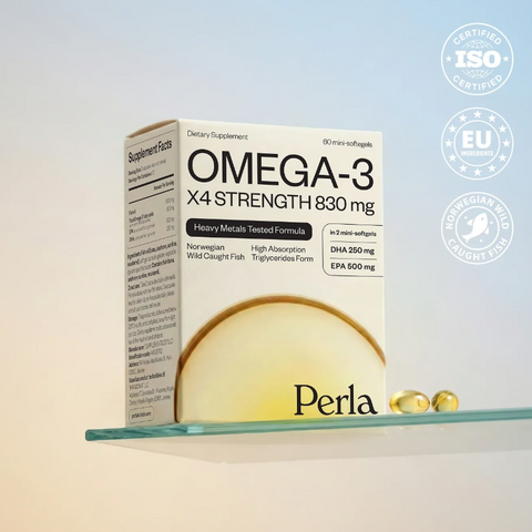 Perla Helsa Omega-3 rTG Посилена формула Омега-3 60 mini-softegels