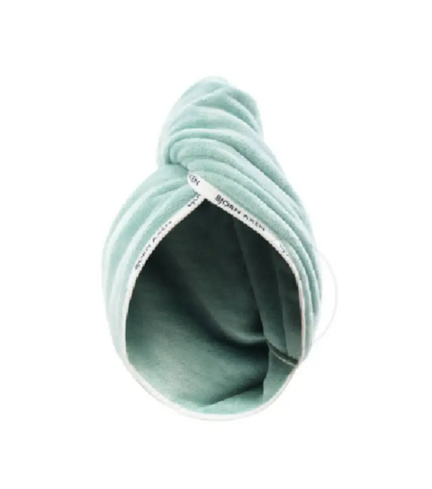 BJORN AXEN Hair Towel Wrap Зелений Тюрбан для волосся